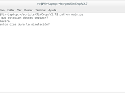 Simulation parameters input V2.7