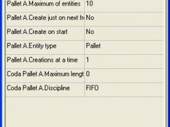 The object inspector to configure resources