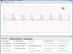 simECG presets tab (Windows Vista) (taken from softpedia)