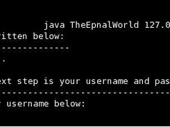 Epnal World v0.1, back when we were lovin' the terminal. ;)