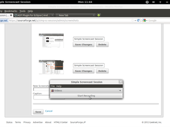 Simple Screencast Session (sss) Start Recording
