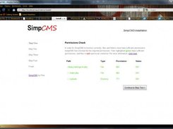 Step One of the Installation Wizard (development screenshot)
