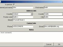 Customer info