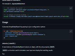 Simple-Jekyll-Search Screenshot 1
