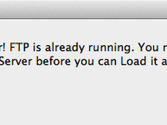 FTP already running dialog