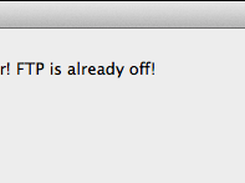 FTP already off dialog