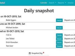 Daily snapshot of current reservations