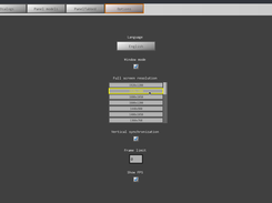 Screen options
