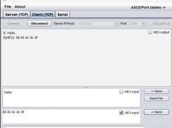 Send hex bytes, multiple send areas