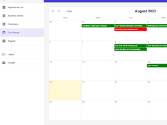 Easily schedule appointments via the online calender