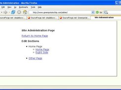 An Admin Index file - listing the pages that can be edited.