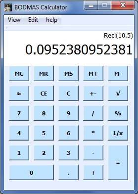 Bodmas calculator on sale
