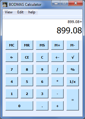 Bodmas calculator clearance