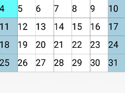 CalendarView Screenshot 1