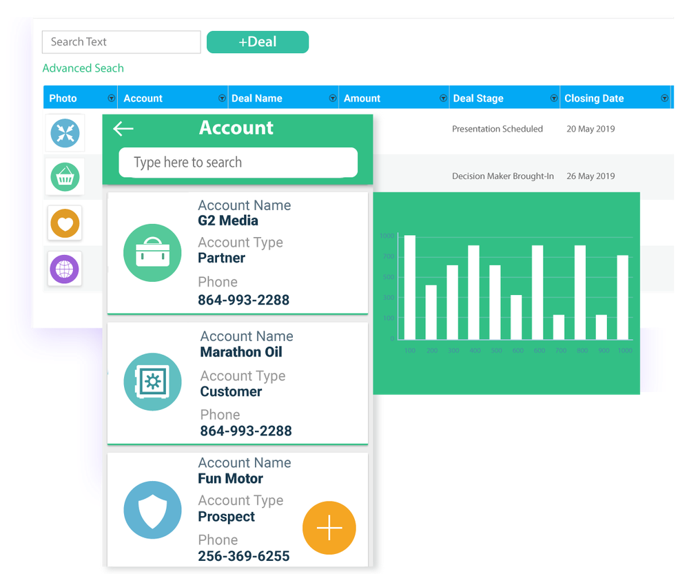 CloudApper CRM Screenshot 1