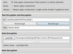 Ubuntu Decrypting Text