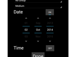 Edit/Create task screen