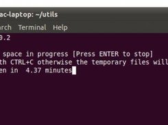 SimpleDriveWiper 0.2 on Ubuntu, wiping free space of usb key
