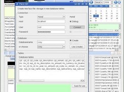 Start new database, create tables