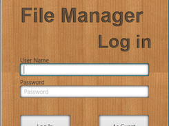 Log in screen