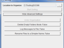 Current Advanced Settings