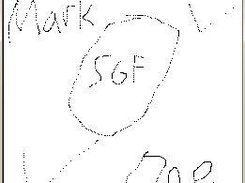 A hand-drawn SGF image in the SGF Viewer program.
