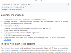 SimpleHTR Screenshot 1