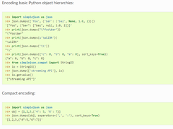 simplejson Screenshot 1