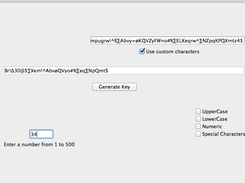 34 character key generated with custom characters