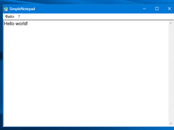 SimpleNotepad Screenshot 1