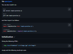 simpleParallax.js Screenshot 1