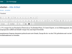 BackEnd Artikel bearbeiten