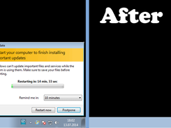 Before disabeling dialog and after