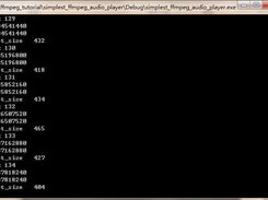 simplest ffmpeg audio player Screenshot 1