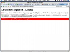 Test with red bar : one failure