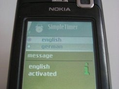 language options on language screen