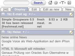 Simple Groupware - Mobile user interface