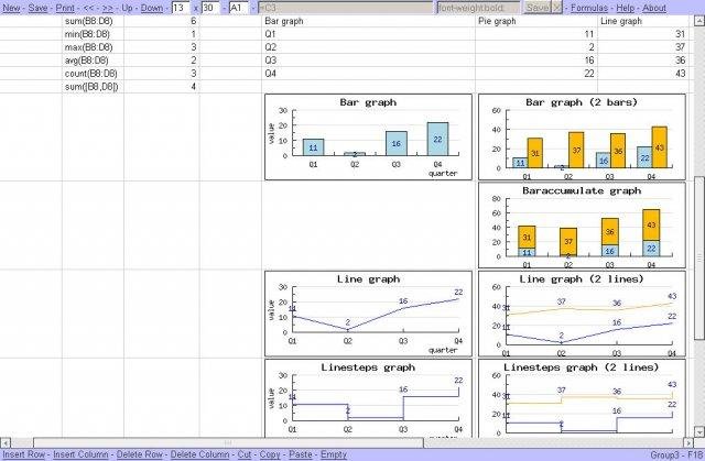 simple spreadsheet
