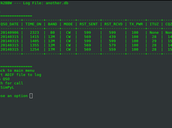 SimPyL Log Menu