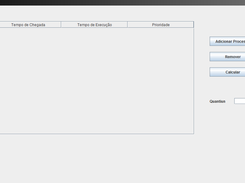 Simulador de escalonamento de processos Screenshot 1