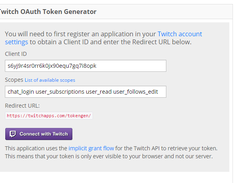 How to log in https://twitchapps.com/tokengen/#