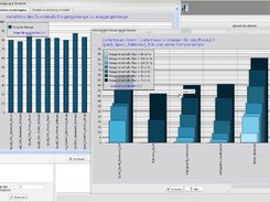 Analysis of logistics performance with drill down diagrams