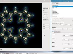 Base porphyrin: density contours with balls & sticks