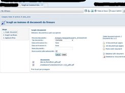 Scelta documenti ai quali applicare la firma digitale