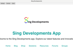 Sing Developments App Screenshot 1