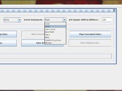 Generating Notes : Set the instrument for playback of notes