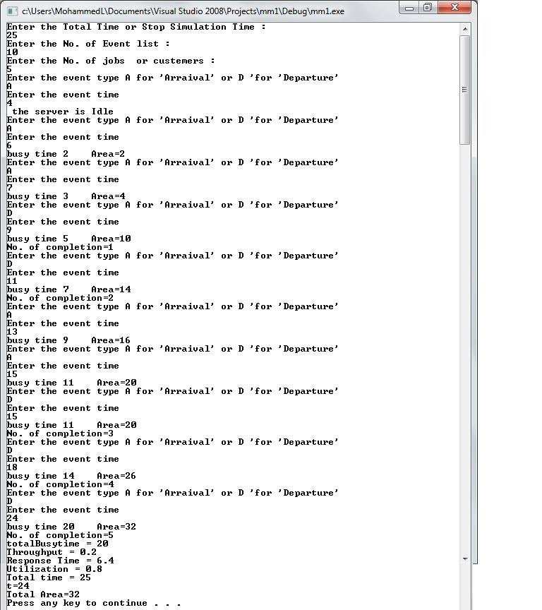 Simulation of single server queue pdf to jpg