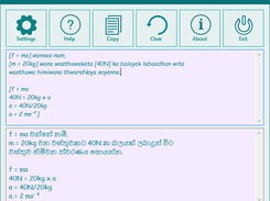 Use selected text as is,  between Sinhala text