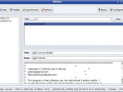 SiNotes' main window
