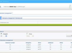 SipManager Client Admin page
